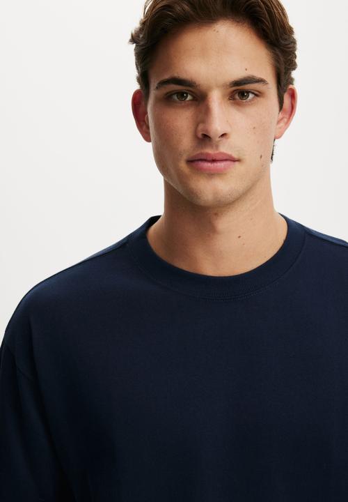 Cotton On - Box Fit T-Shirt - Vintage Navy