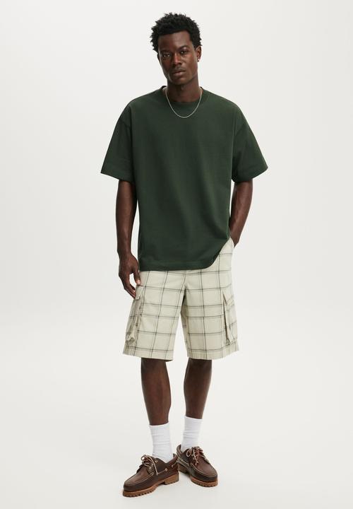Cotton On - Box Fit T-Shirt - Heritage Green