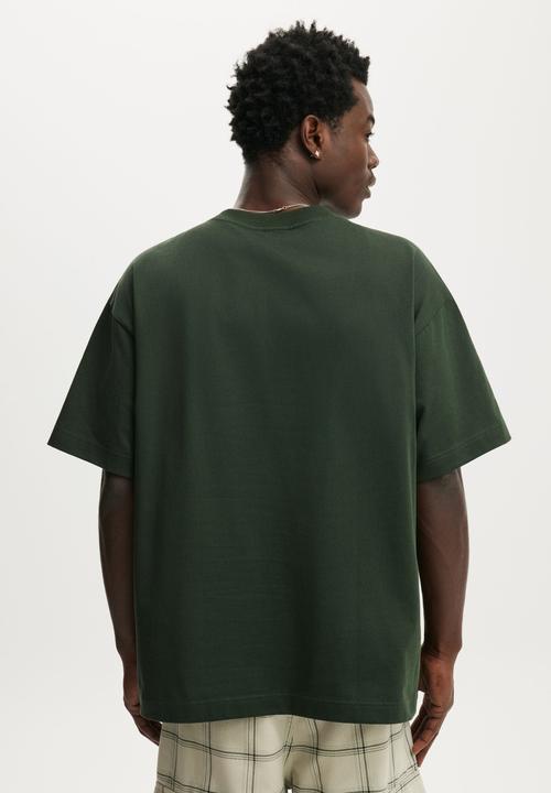 Cotton On - Box Fit T-Shirt - Heritage Green