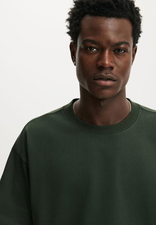 Cotton On - Box Fit T-Shirt - Heritage Green