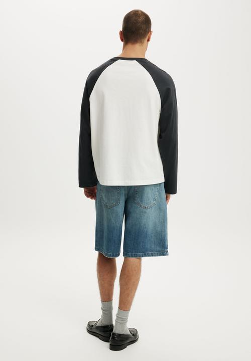 Cotton On - Baggy Denim Short - Transmission Blue