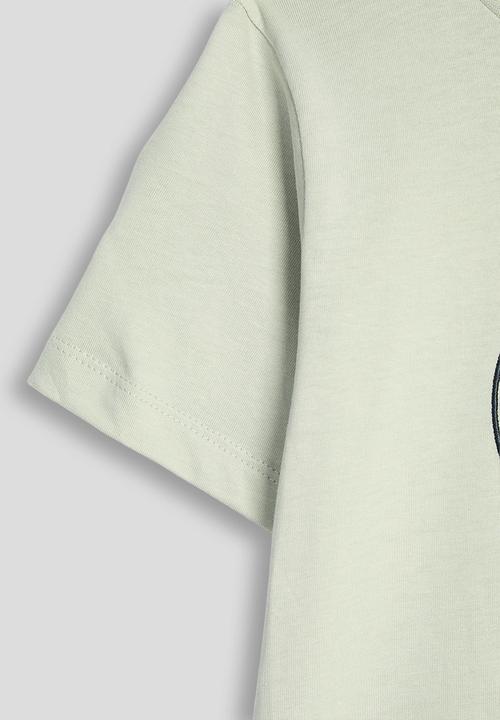 POLO - Boys Logan Crested Ss Tee - Cool Sage
