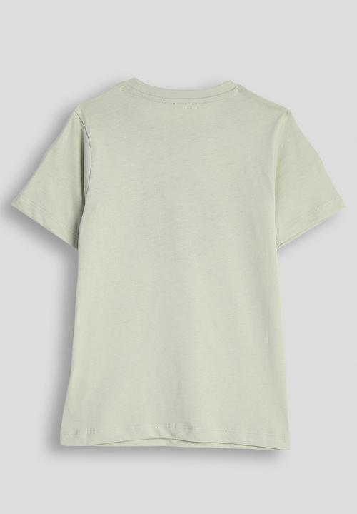 POLO - Boys Logan Crested Ss Tee - Cool Sage