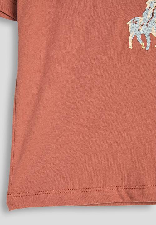 POLO - Girls Gianna Embroidered Ss Tee - Rosewood