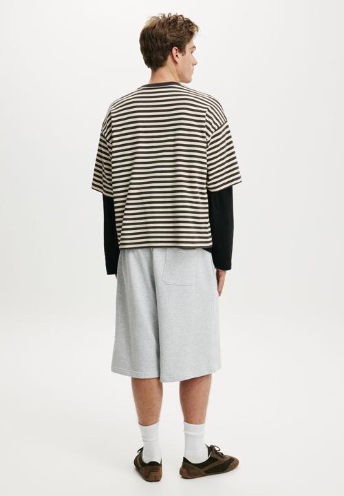 Cotton On - Super Baggy Fleece Short - Grey Marle
