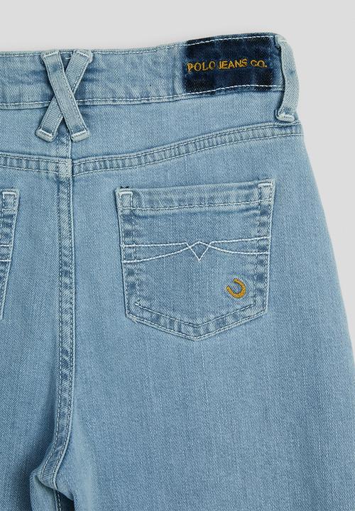 POLO - Faye barrel leg jean - light wash