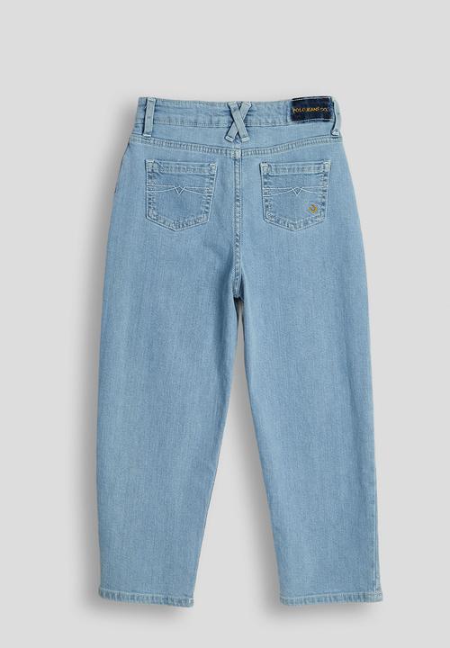 POLO - Faye barrel leg jean - light wash