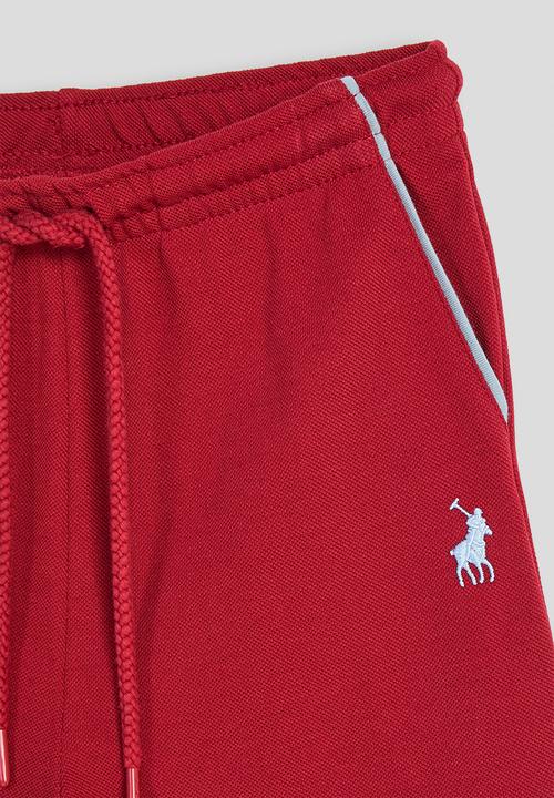 POLO - Boys Jayden Piping Short - Dark Red