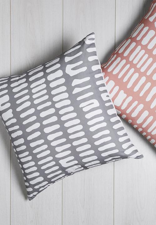Sixth Floor - Smog printed cushion