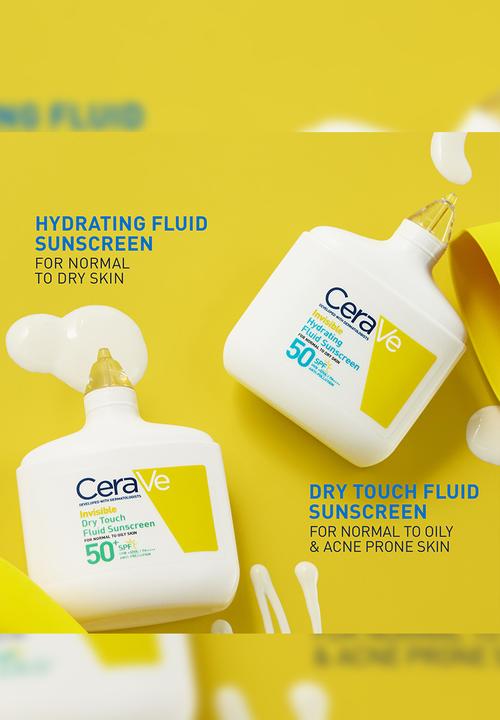 CeraVe® - Invisible Hydrating Fluid Sunscreen SPF 50 - 50ml