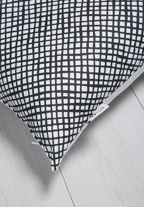Sixth Floor - Crosshatch printed cushion