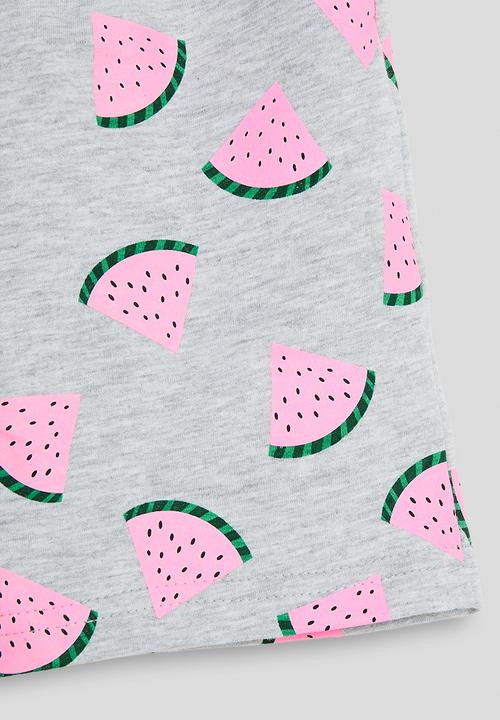 Pop Candy - Watermelon aop shorts - grey