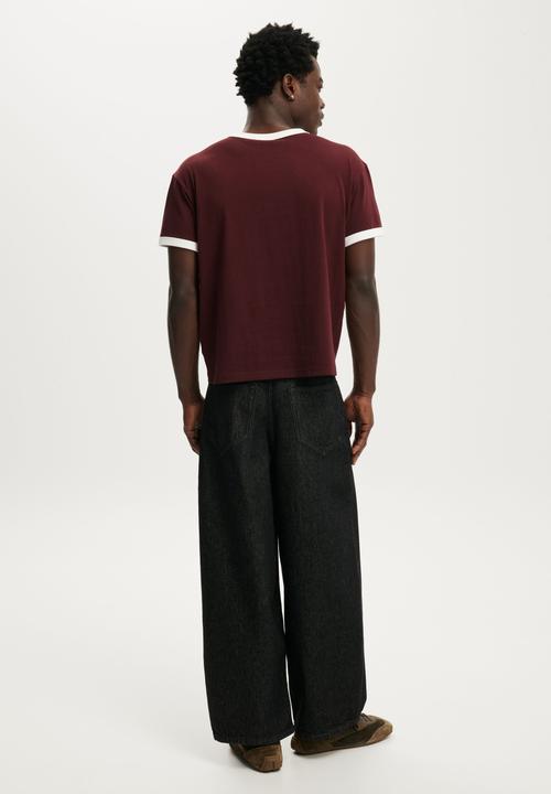 Cotton On - Baggy Balloon Jean - Pleat Shutter Black