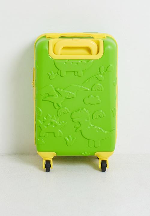 H&S - Dino kids suitcase - Green