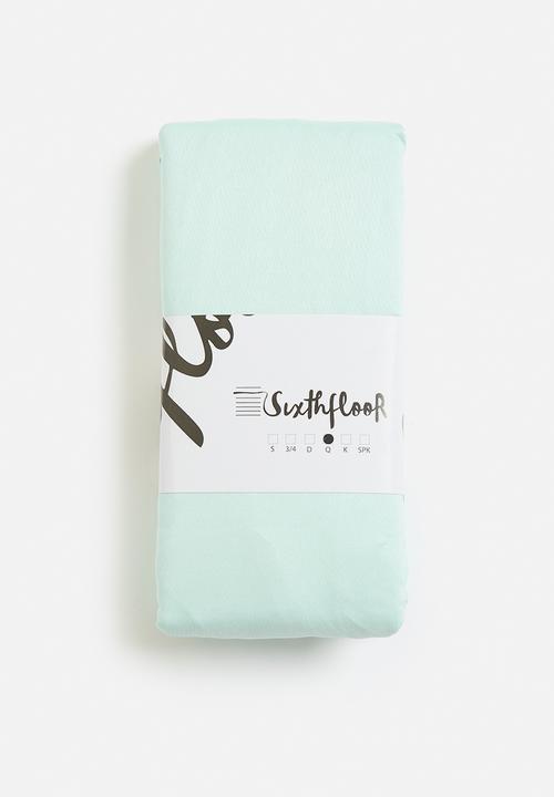 Sixth Floor - Super Soft 90gsm Microfiber Seafoam Fitted Sheet