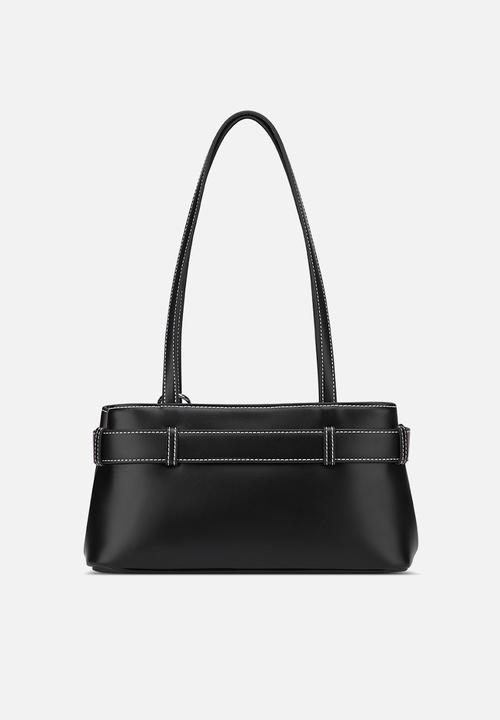 GUESS - Alexis Shoulder Satchel - Black