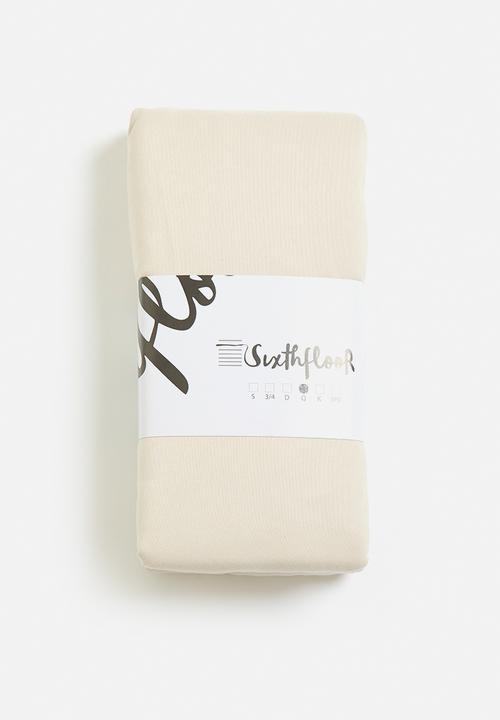 Sixth Floor - Super Soft 90gsm Microfiber Stone Fitted Sheet