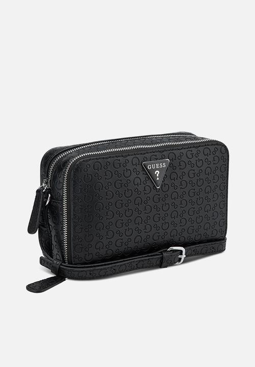 GUESS - Lisa Mini Double Zip Crossbody - Black