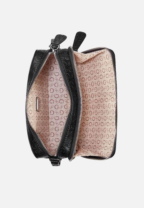 GUESS - Lisa Mini Double Zip Crossbody - Black