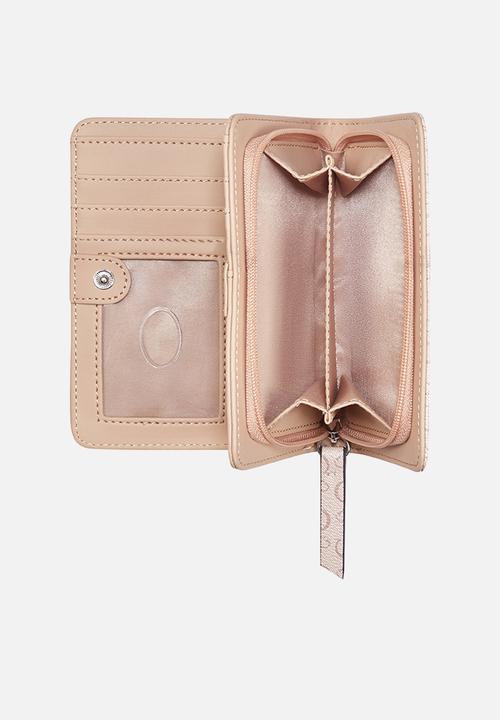 GUESS - Remy Slg French Wallet - Mauve