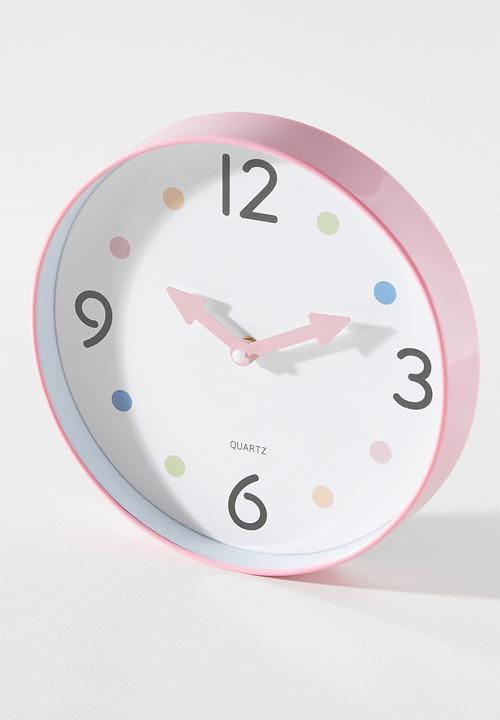 H&S - Murphy Wall Clock - Pink