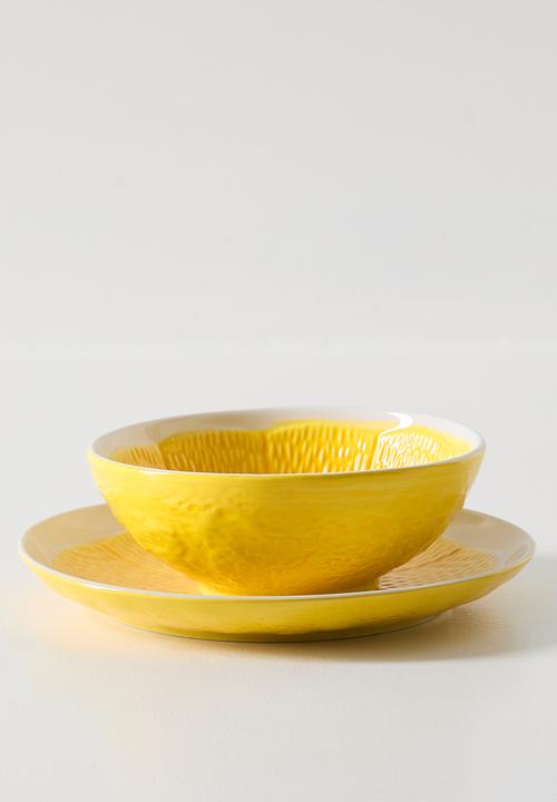 Excellent Houseware - Yellow Citrus Bowl - 15cm