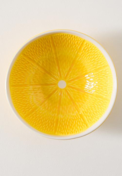 Excellent Houseware - Yellow Citrus Bowl - 15cm