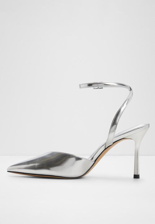 ALDO - Carolling closed toe ankle strap - silver