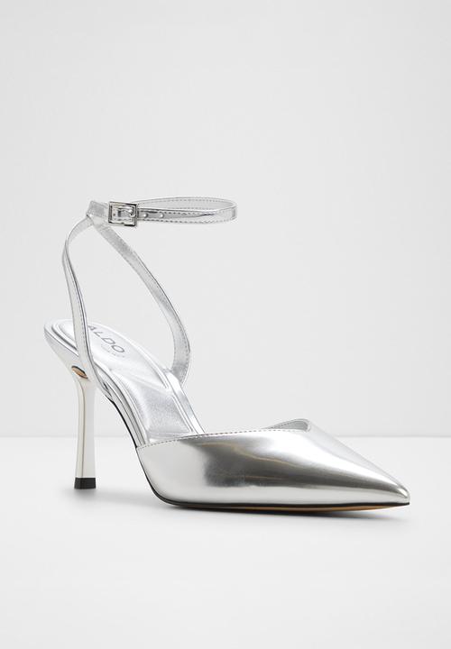 ALDO - Carolling closed toe ankle strap - silver