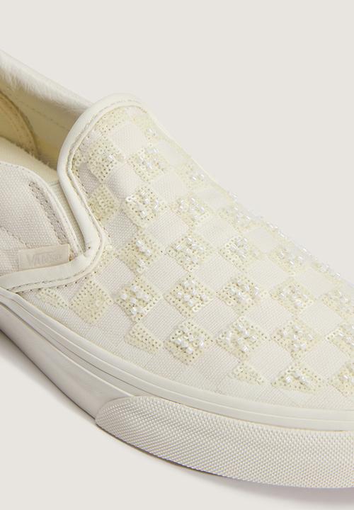 Vans - Classic Slip-On - Beaded White Checkerboard