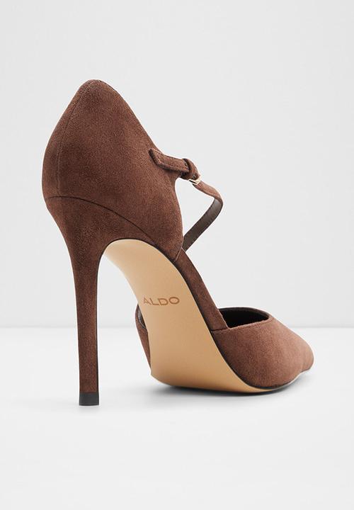 ALDO - Janinne closed toe ankle strap - dark brown