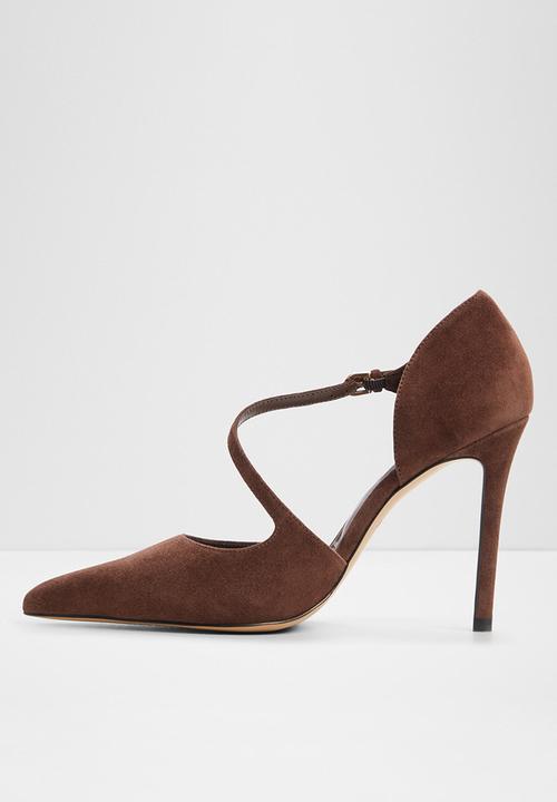 ALDO - Janinne closed toe ankle strap - dark brown