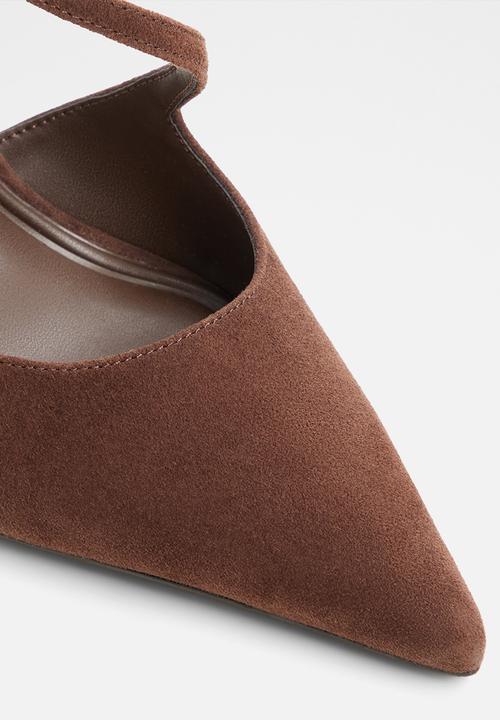 ALDO - Janinne closed toe ankle strap - dark brown
