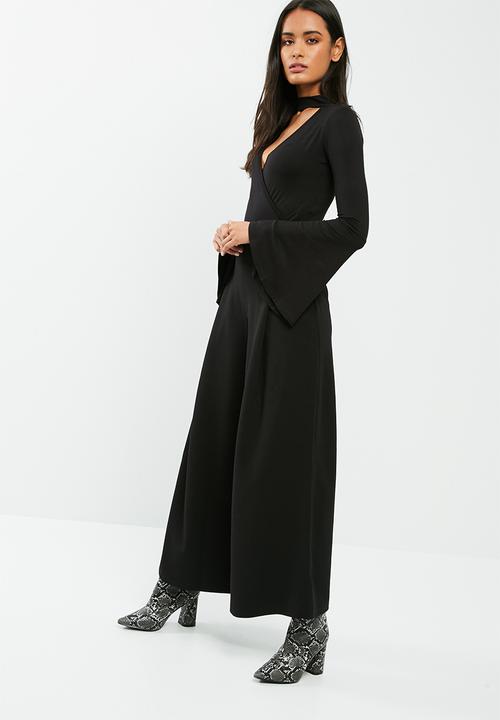 dailyfriday - Bell sleeve wrap front bodysuit
