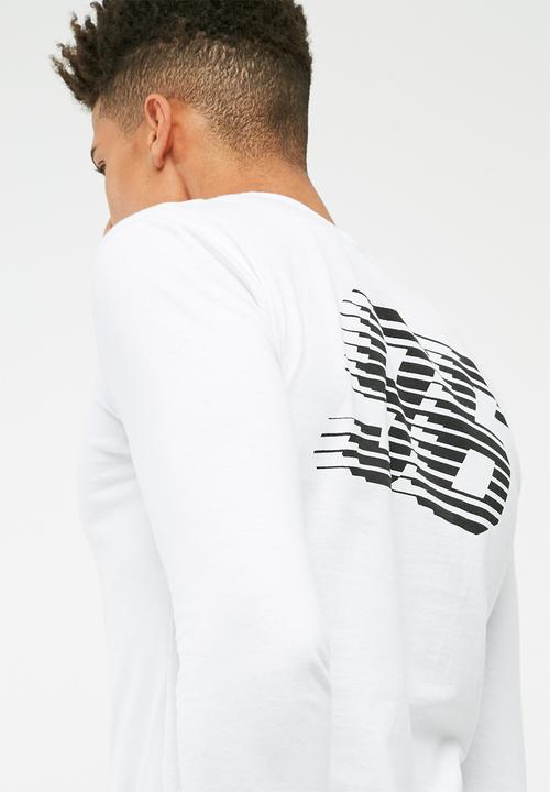 basicthread - Long graphic tail crew neck tee