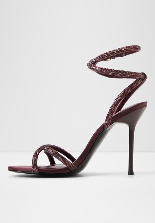 ALDO - Manaelden open toe ankle strap - burgundy