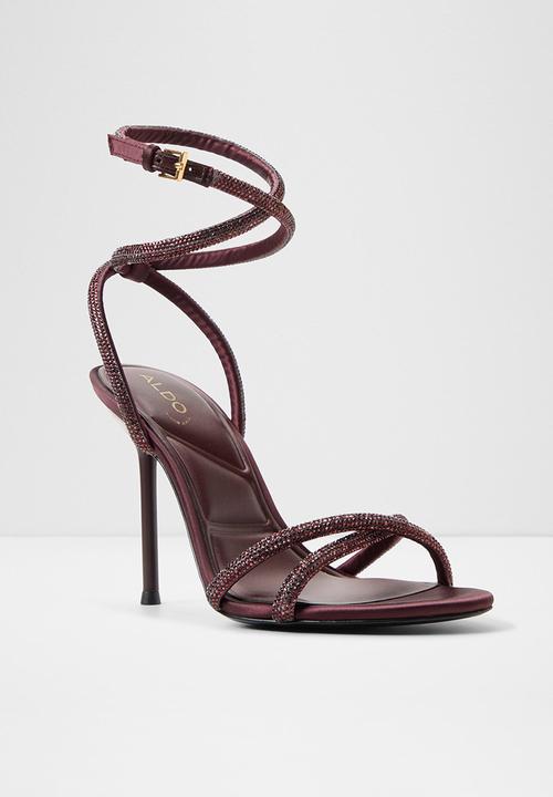 ALDO - Manaelden open toe ankle strap - burgundy