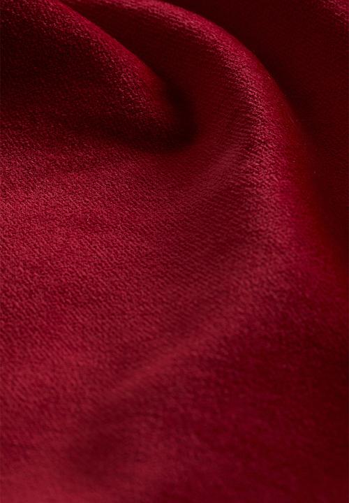 H&M - Cotton velvet cushion cover - dark red