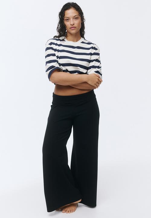 H&M - Oversized T-shirt - navy blue/striped