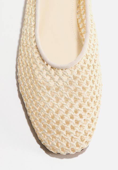 H&M - Braided ballet flats - cream