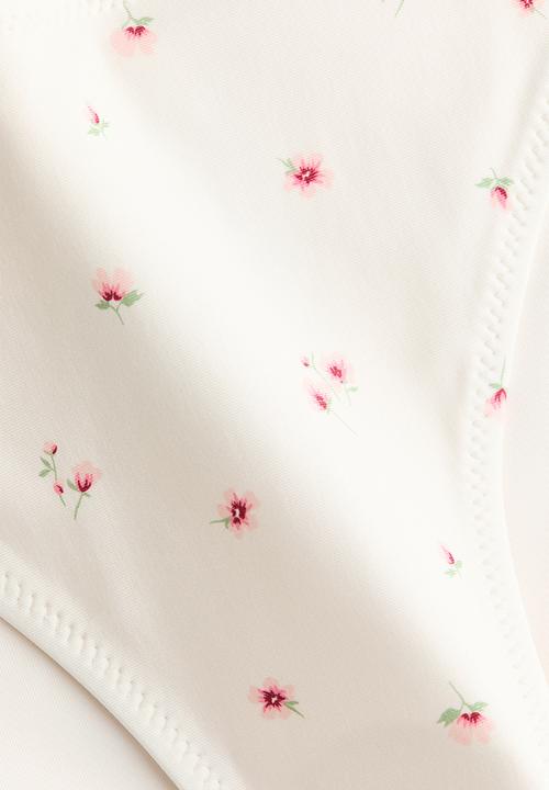 H&M - Bikini bottoms - white/floral
