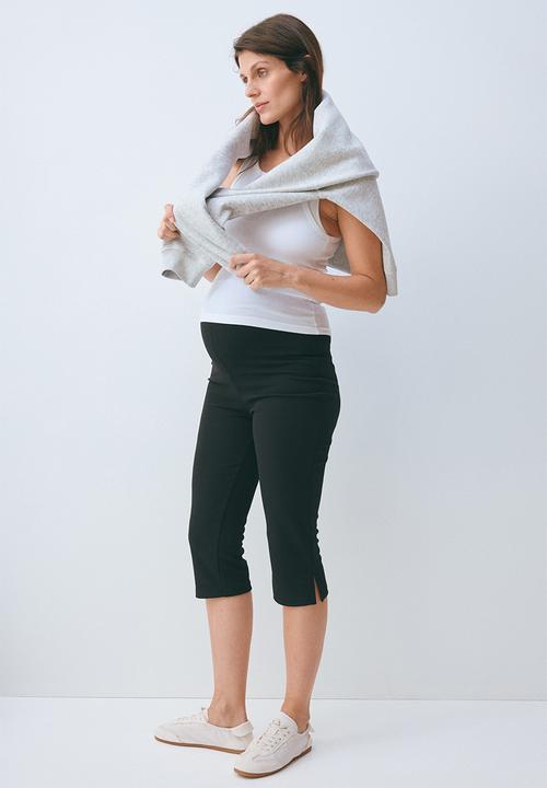 H&M - Mama ponte di roma capri trousers - black