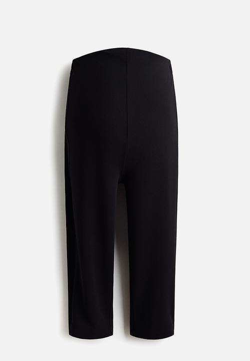 H&M - Mama ponte di roma capri trousers - black
