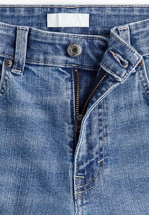 H&M - Flared regular waist ankle jeans - light denim blue