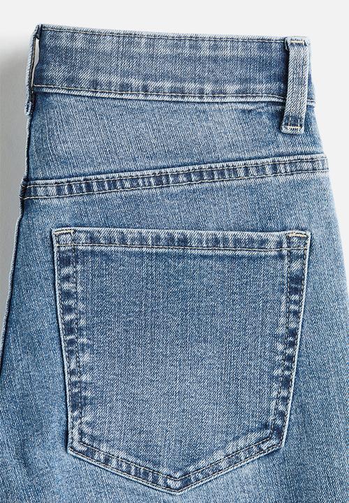 H&M - Flared regular waist ankle jeans - light denim blue