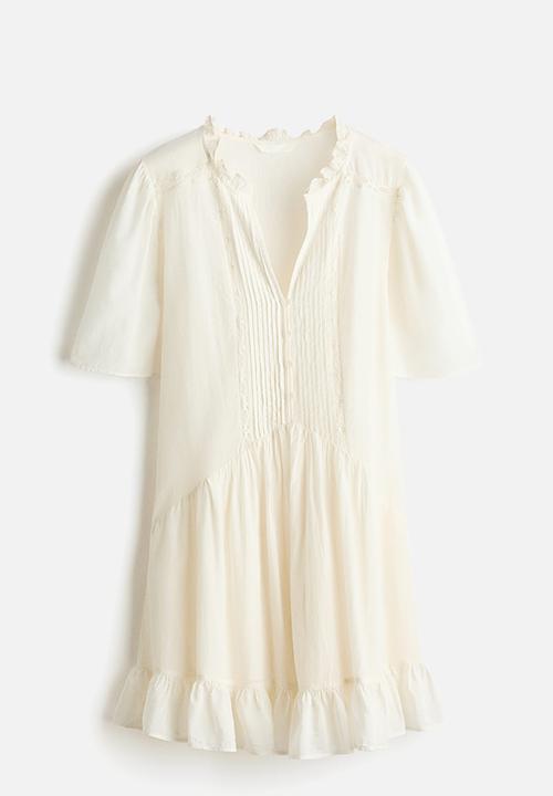 H&M - Viscose-blend tunic dress - cream
