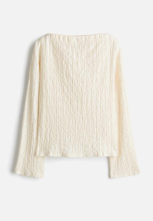 H&M - Boat-neck top - cream