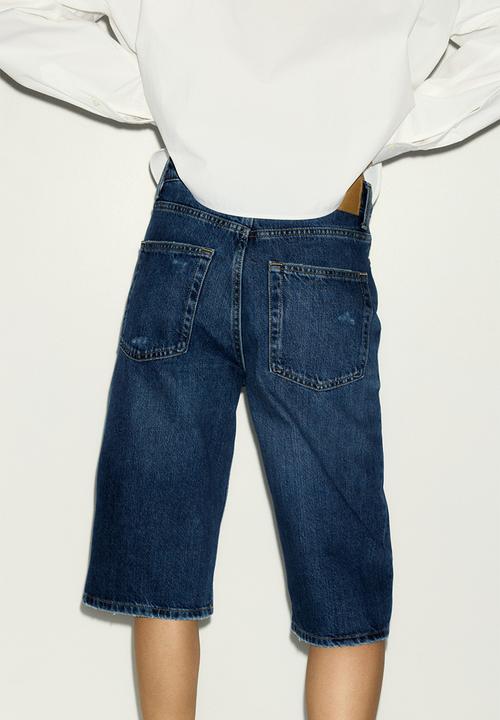 H&M - Denim bermuda shorts - dark denim blue