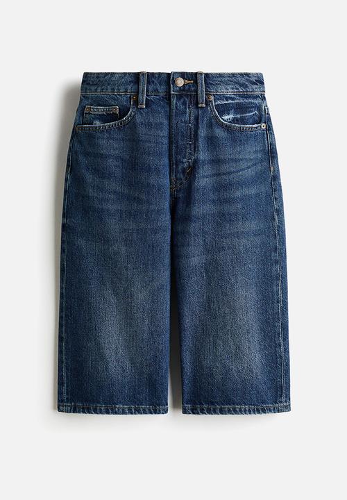 H&M - Denim bermuda shorts - dark denim blue