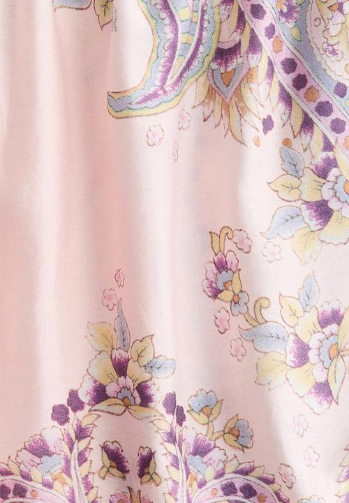 H&M - Loose-fit shorts - light pink/paisley pattern
